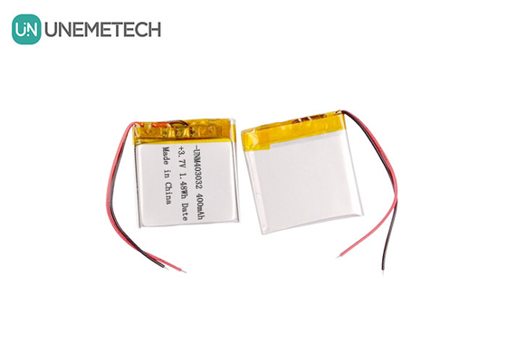 403032 4.2V Batteria polimerica ad ioni di litio personalizzata 3.7 V 400mAh Batteria polimerica ad ioni di litio per prodotti elettronici
