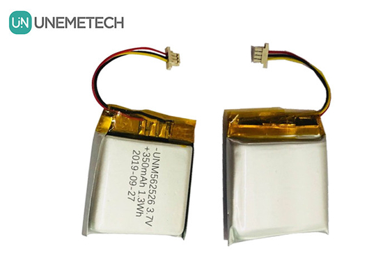 4.2V 350mAh Batterie polimeriche ad ioni di litio personalizzate 562526 Scarica 1.0C Per prodotti digitali