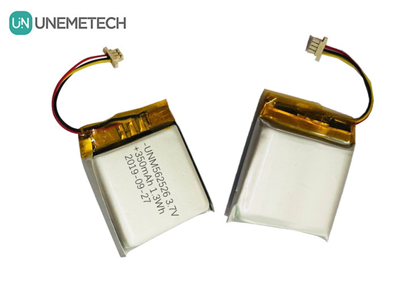 4.2V 350mAh Batterie polimeriche ad ioni di litio personalizzate 562526 Scarica 1.0C Per prodotti digitali