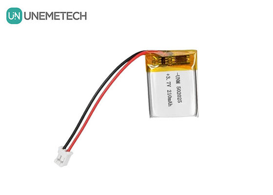 3.7V 210mAh Custom Lithium Polymer Battery 502025 con PCB e fili a piombo per E-bike System