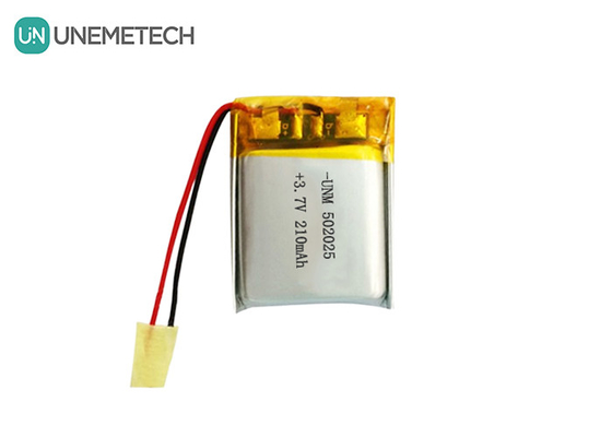 3.7V 210mAh Custom Lithium Polymer Battery 502025 con PCB e fili a piombo per E-bike System