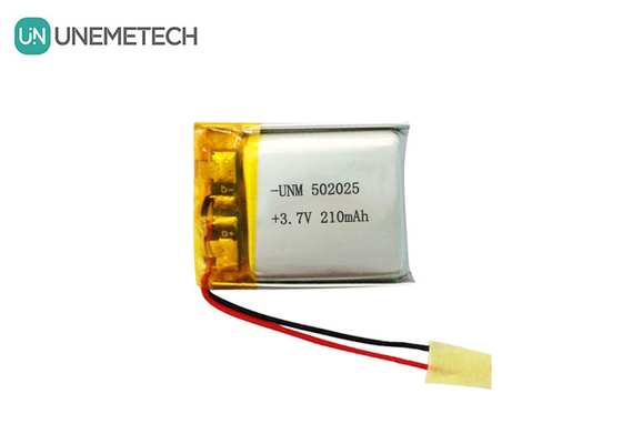 3.7V 210mAh Custom Lithium Polymer Battery 502025 con PCB e fili a piombo per E-bike System
