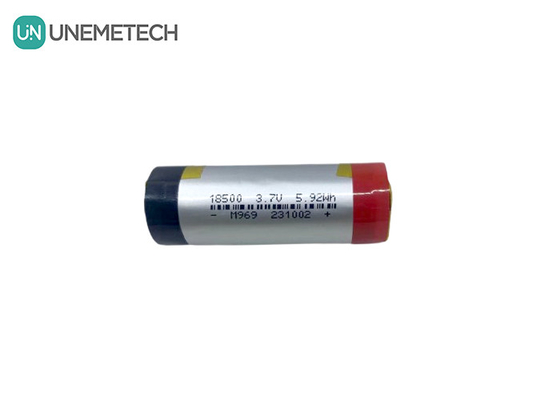 3A Batteria LiPo cilindrica 3.7V 1600mAh 18500 Batteria polimerica al litio per elettronica di consumo