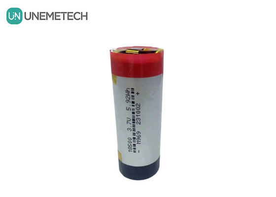 3A Batteria LiPo cilindrica 3.7V 1600mAh 18500 Batteria polimerica al litio per elettronica di consumo