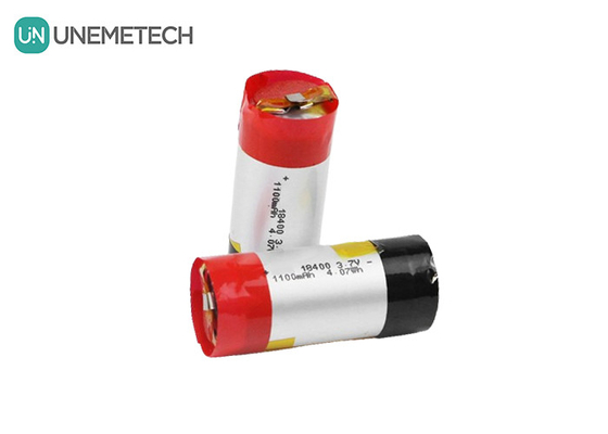 3A Scarica batteria cilindrica al litio polimerico 18400 3.7v 1100mah batteria LiPo