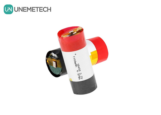 3A Scarica batteria cilindrica al litio polimerico 18400 3.7v 1100mah batteria LiPo