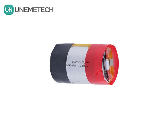 18250 630mAh 3.7V Batteria polimerica cilindrica ricaricabile a ioni di litio con corrente di scarica 5A