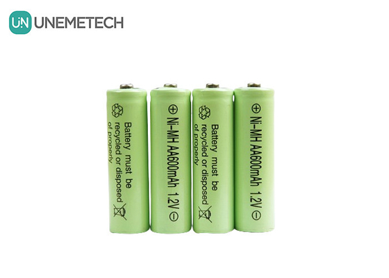 Long Cycle Life NiMH AA 1.2V 600mAh Batteria ricaricabile AA600 Per giocattoli