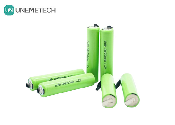 UNEMETECH AAA batteria ricaricabile Ni-MH 1.2V 700mAh AAA700 per rasoio elettrico