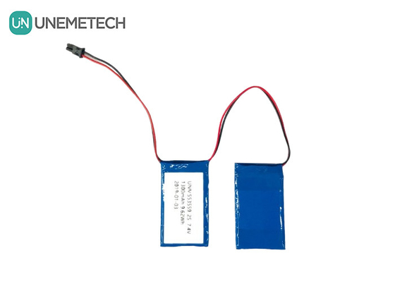 2C Alta velocità di scarica Lipo Battery Pack 553559 7.4V 1300mAh 2S Per artificiale