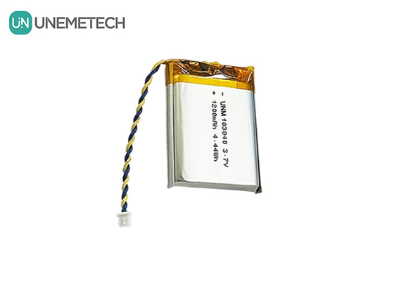 3.7V batteria ricaricabile in polimero Li 103040 1200 mAh per apparecchiature mediche e lampade a LED