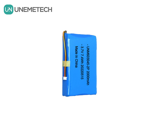 Batteria al litio polimerico di grande capacità 603045 2P 3.7V 2000mAh Smart Door Lock Battery