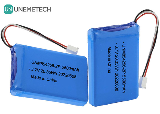 3.7V Li Poly batteria ricaricabile 854256 2P 5500mAh batterie per apparecchiature industriali