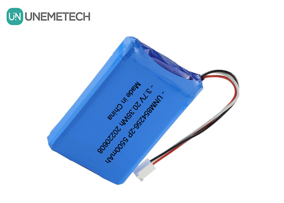 3.7V Li Poly batteria ricaricabile 854256 2P 5500mAh batterie per apparecchiature industriali