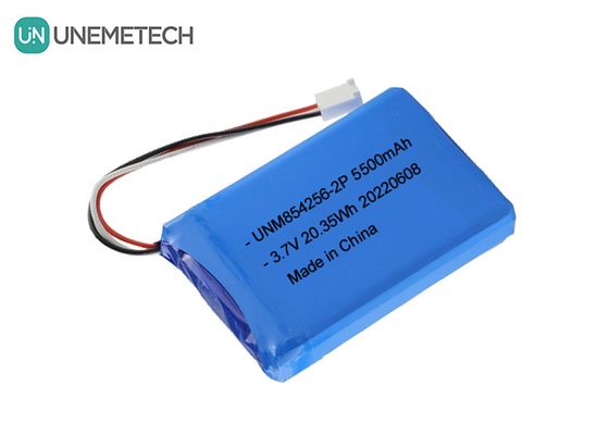 3.7V Li Poly batteria ricaricabile 854256 2P 5500mAh batterie per apparecchiature industriali