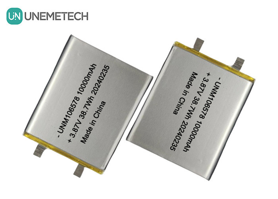 Batteria LiPo ad alta capacità 10000mAh 3.87V 106578 per sistemi di stoccaggio dell'energia