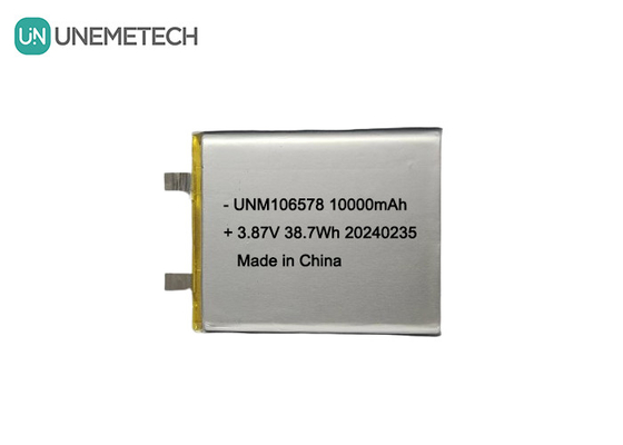 Batteria LiPo ad alta capacità 10000mAh 3.87V 106578 per sistemi di stoccaggio dell'energia