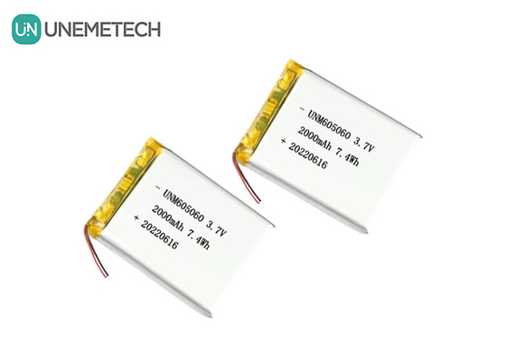 UNEMETECH 605060 2000mAh Batteria al litio polimerico 3.7V Strumento di bellezza Batteria ricaricabile