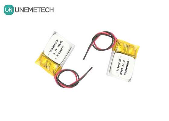 Batteria di polimero di litio ultra sottile 401215 3.7V 45mAh Batteria Li Po per tracker GPS