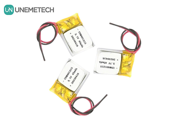 Batteria di polimero di litio ultra sottile 401215 3.7V 45mAh Batteria Li Po per tracker GPS