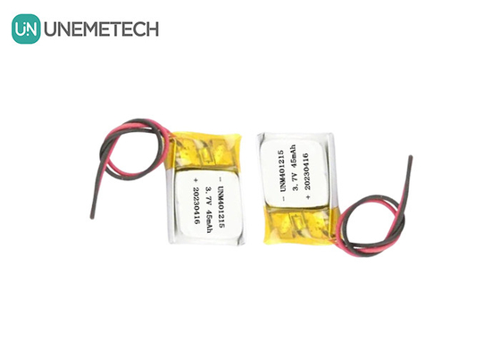 Batteria di polimero di litio ultra sottile 401215 3.7V 45mAh Batteria Li Po per tracker GPS