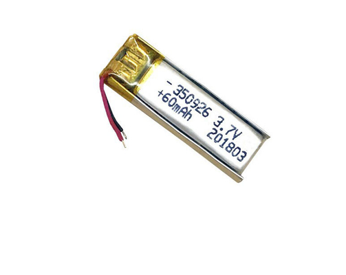 Batteria ricaricabile Bluetooth Lithium Polymer 350926 / 3.7V 60mAh LiPo con UN38.3