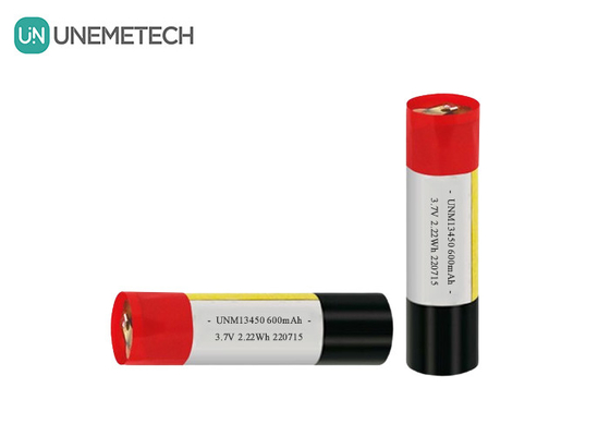 Batteria LiPo cilindrica ricaricabile 13450 3.7V 650mAh per sigarette elettroniche