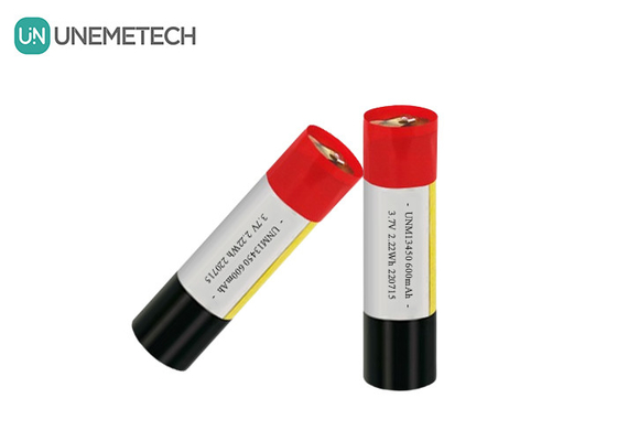 Batteria LiPo cilindrica ricaricabile 13450 3.7V 650mAh per sigarette elettroniche