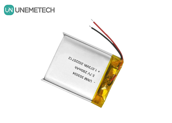 3.7V 290mAh Batteria polimerica ricaricabile agli ioni di litio 303034 per giocattoli elettrici