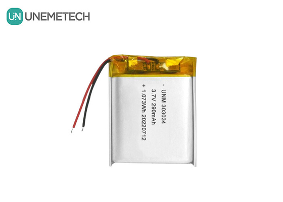 3.7V 290mAh Batteria polimerica ricaricabile agli ioni di litio 303034 per giocattoli elettrici