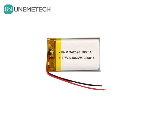 Batteria Bluetooth 160mAh 3.7V Ricaricabile Batteria agli ioni di litio polimero 342028 per Tracker