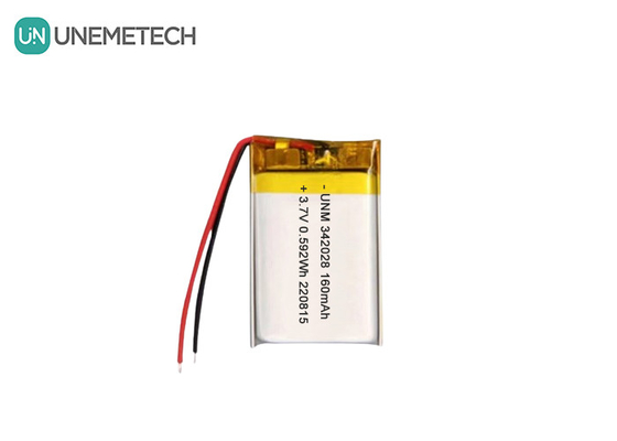 Batteria Bluetooth 160mAh 3.7V Ricaricabile Batteria agli ioni di litio polimero 342028 per Tracker