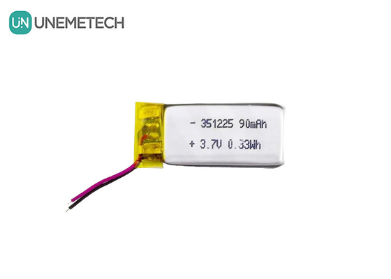 351225 Batteria al litio polimerico 3.7V 90mAh Ricaricabile Batteria al litio polimerico ultra sottile