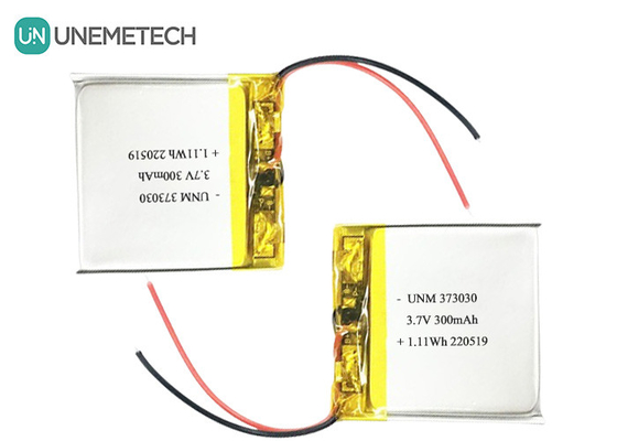 3.7V 300mAh LiPo batteria ricaricabile 373030 per altoparlante Bluetooth