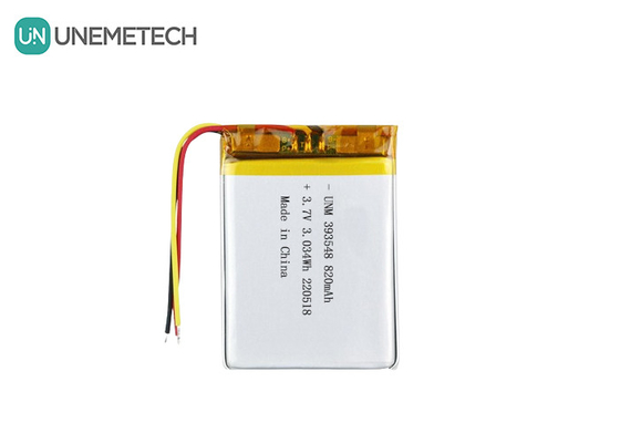 Batteria al litio polimerico 3.7V 820mAh 393548 Lipo batteria ricaricabile pacchetto per la pompa elettronica del seno