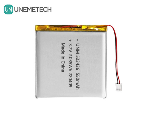 Batteria polimerica agli ioni di litio 3.7V 550mAh 523436 Batteria polimerica ricaricabile Li per tracker GPS