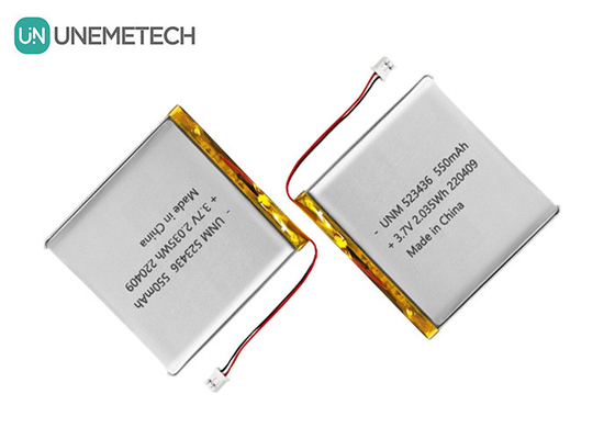 Batteria polimerica agli ioni di litio 3.7V 550mAh 523436 Batteria polimerica ricaricabile Li per tracker GPS