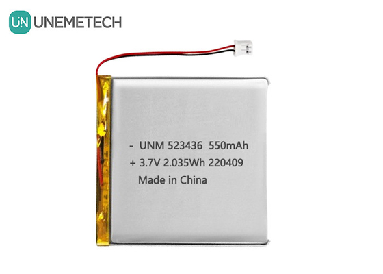 Batteria polimerica agli ioni di litio 3.7V 550mAh 523436 Batteria polimerica ricaricabile Li per tracker GPS