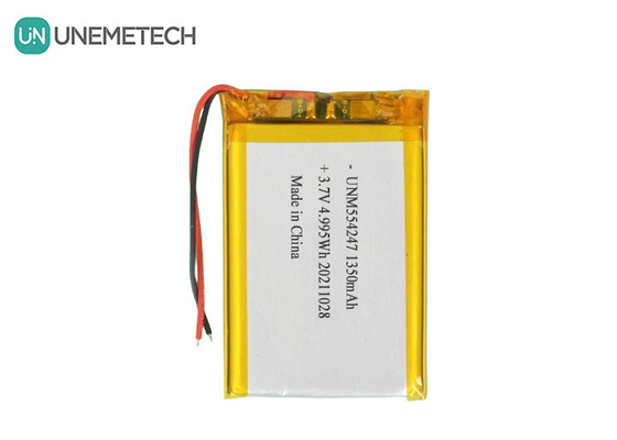3.7V 1350mAh Ricaricabile Li Ion Polymer Battery Pack 554247 per Mini Drone