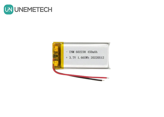 Batteria polimerica agli ioni di litio 602238 3.7V 450mAh Batteria ricaricabile agli ioni di litio per inseguitore di animali domestici