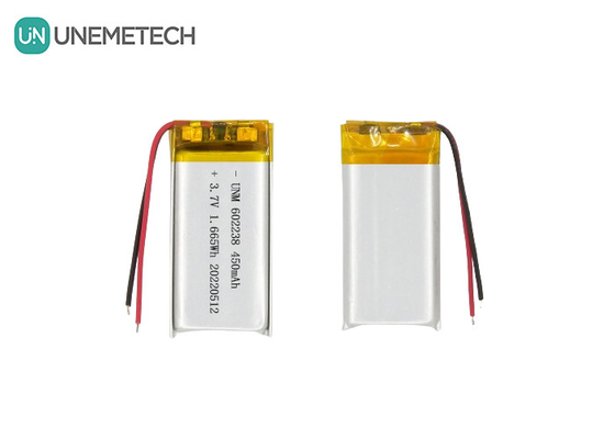 Batteria polimerica agli ioni di litio 602238 3.7V 450mAh Batteria ricaricabile agli ioni di litio per inseguitore di animali domestici