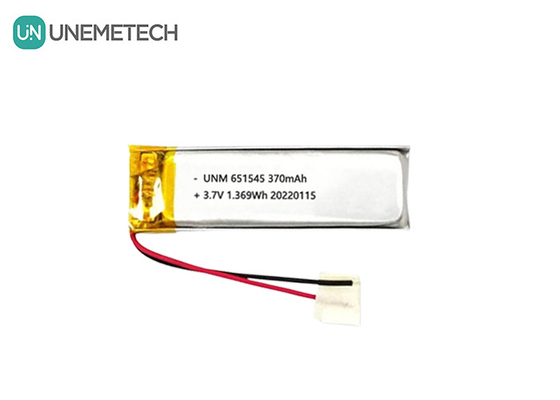 3.7V 370mAh 651545 Batteria polimerica ricaricabile al litio per prodotti digitali