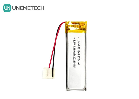 3.7V 370mAh 651545 Batteria polimerica ricaricabile al litio per prodotti digitali