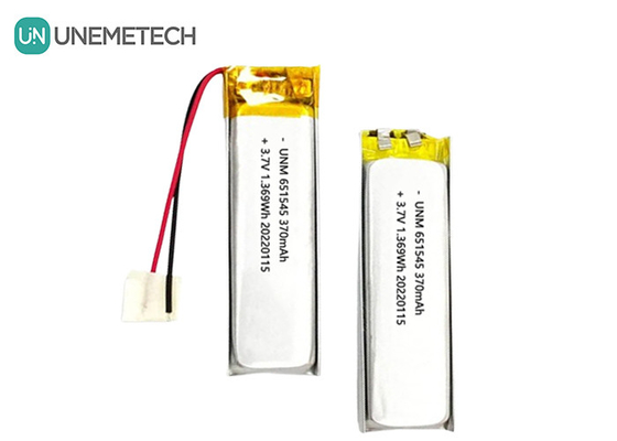3.7V 370mAh 651545 Batteria polimerica ricaricabile al litio per prodotti digitali