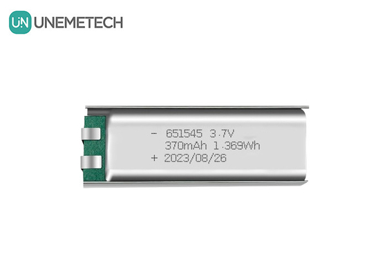 3.7V 370mAh 651545 Batteria polimerica ricaricabile al litio per prodotti digitali