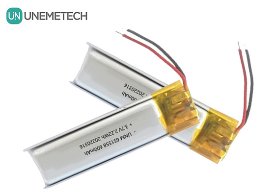 Fornitore di batterie per cosmetici e bellezza 600mAh 3.7V Lipo batteria 651558 per depilazione