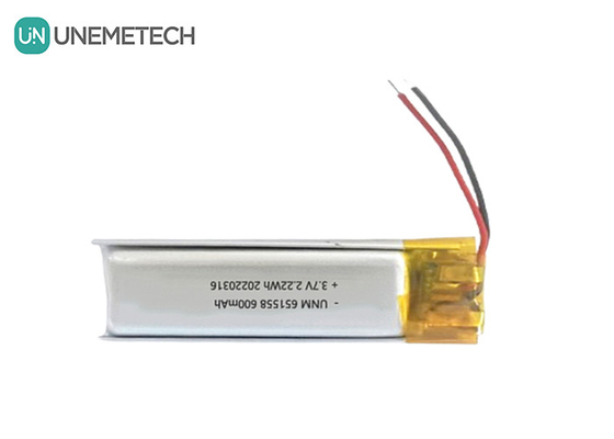 Fornitore di batterie per cosmetici e bellezza 600mAh 3.7V Lipo batteria 651558 per depilazione