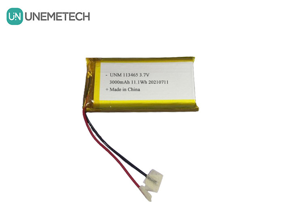 3.7V 3000mAh ricaricabile batteria al litio polimerico ad alta capacità 113465 per smartphone