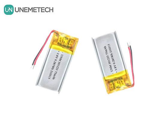 3.8V 75mAh Batteria polimerica agli ioni di litio 321223 Piccola batteria Lipo per penna elettronica