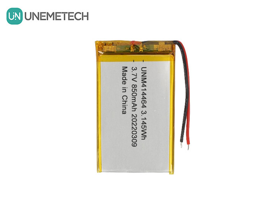 3.7V 850mAh Batteria LiPo ricaricabile 414464 Batteria a sacchetto per lampada da tavolo